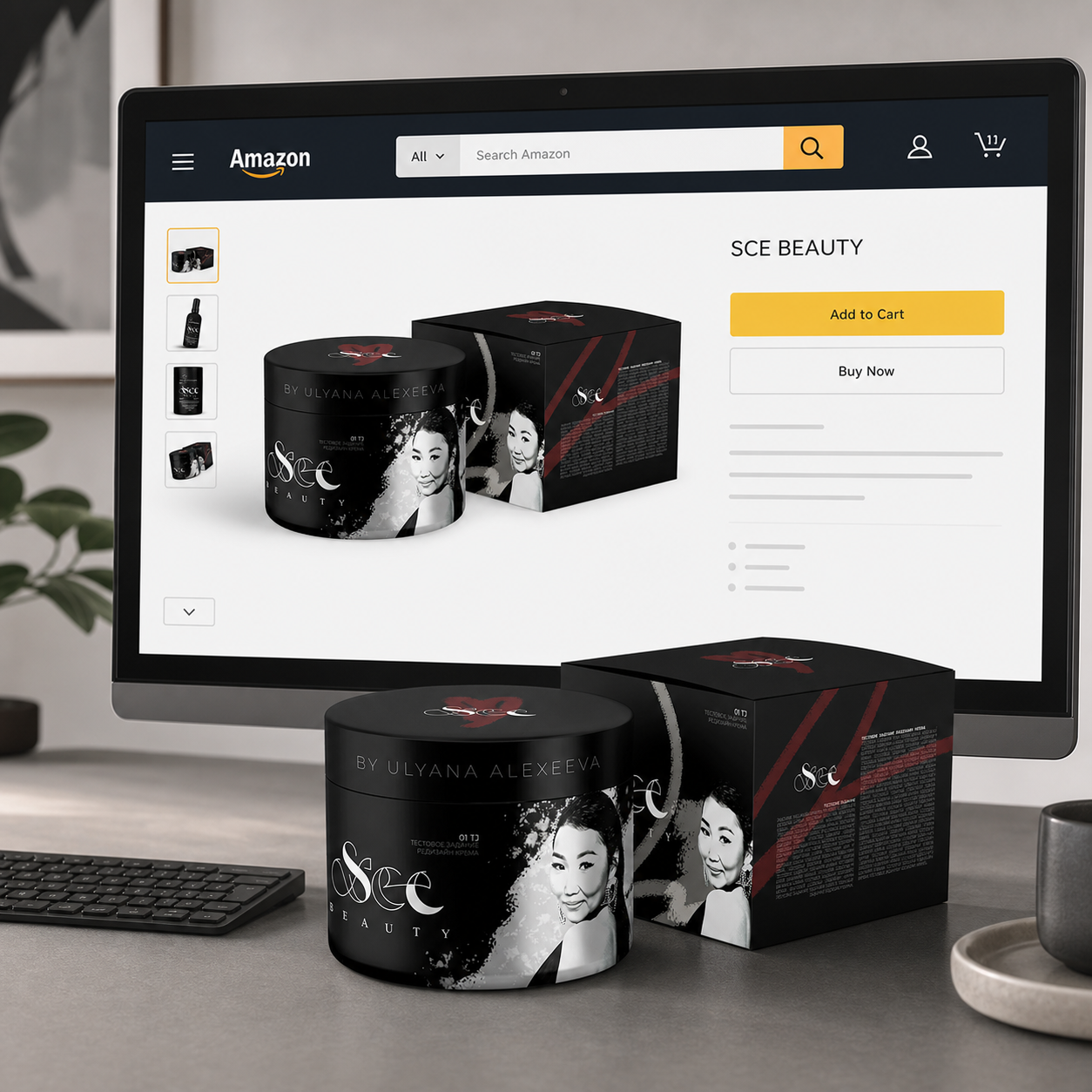 Упаковка Great в карточке товара Amazon